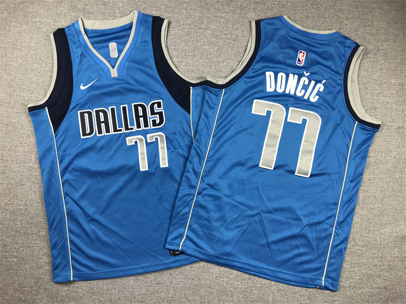 Youth Luka Dončić Dallas Mavericks #77 Embroidered  Jersey