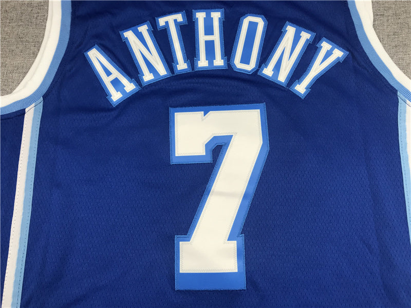 Carmelo Anthony #7 Los Angeles Lakers City Edition Swingman Jersey — Embroidered