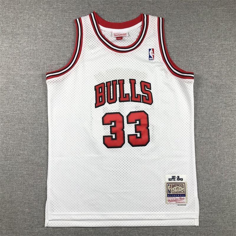 Youth Scottie Pippen Chicago Bulls #33 Embroidered Jersey