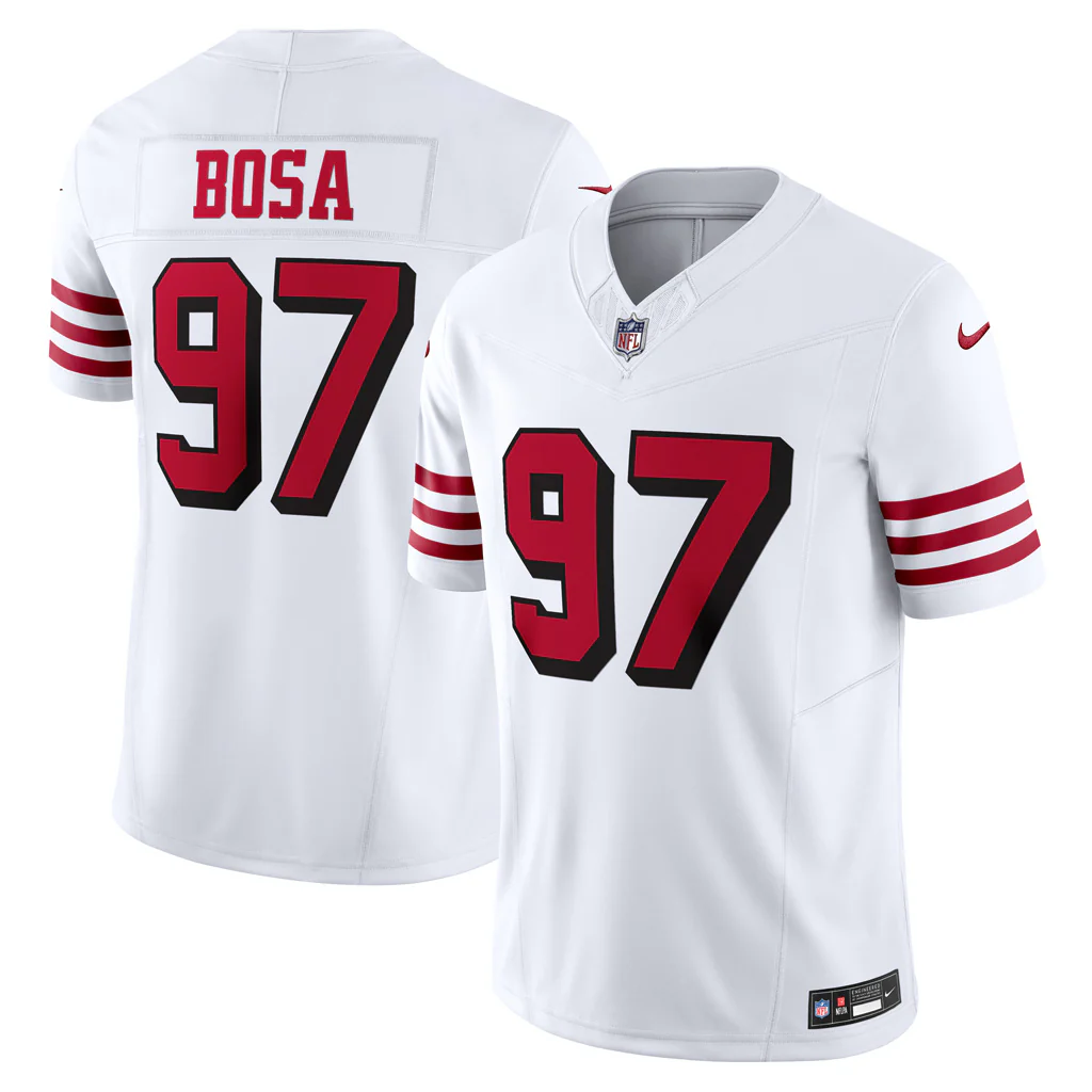 Nick Bosa #97 San Francisco 49ers Vapor Limited White Jersey