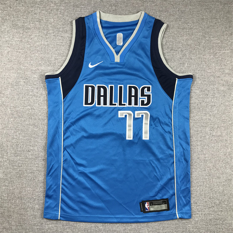 Youth Luka Dončić Dallas Mavericks #77 Embroidered  Jersey