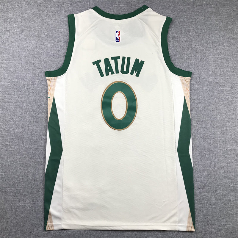 Jayson Tatum Boston Celtics #0 2024 City Edition Swingman Jersey — Embroidered