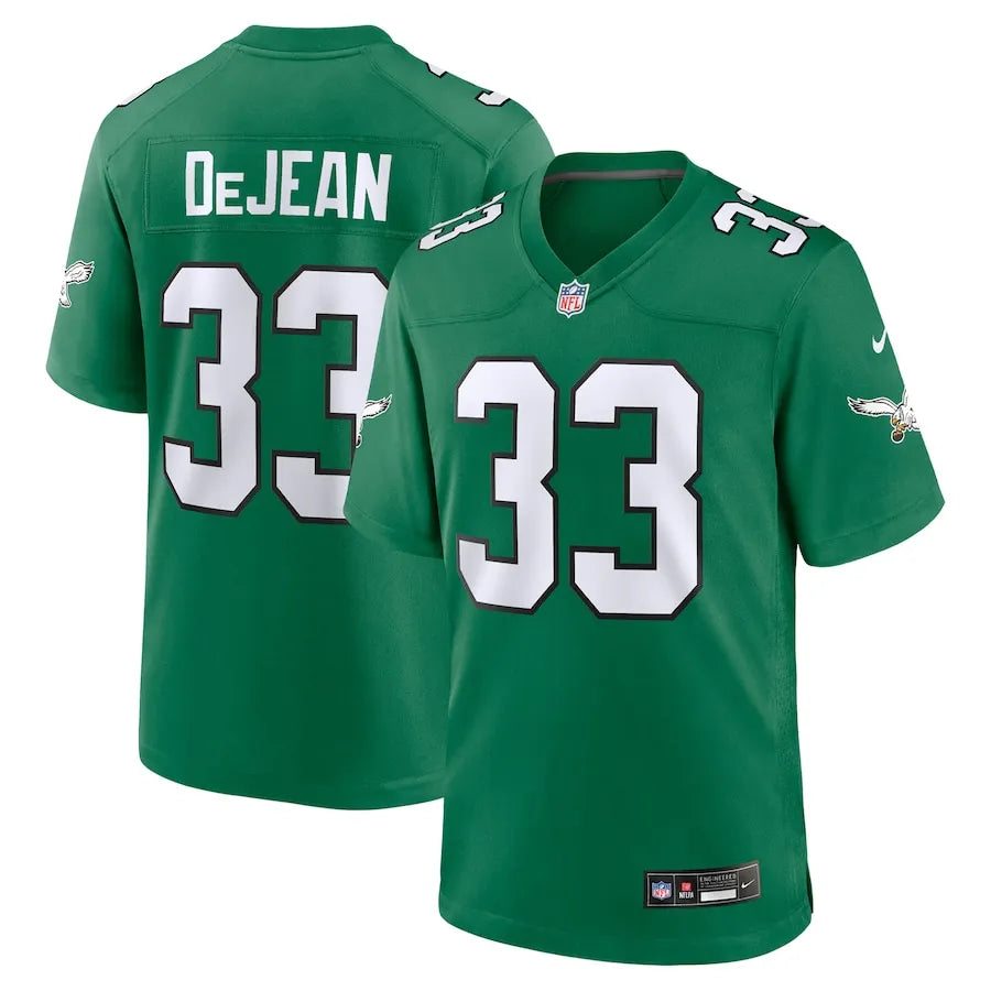 Men's Philadelphia Eagles Cooper DeJean  Kelly Green Alternate Game Jersey