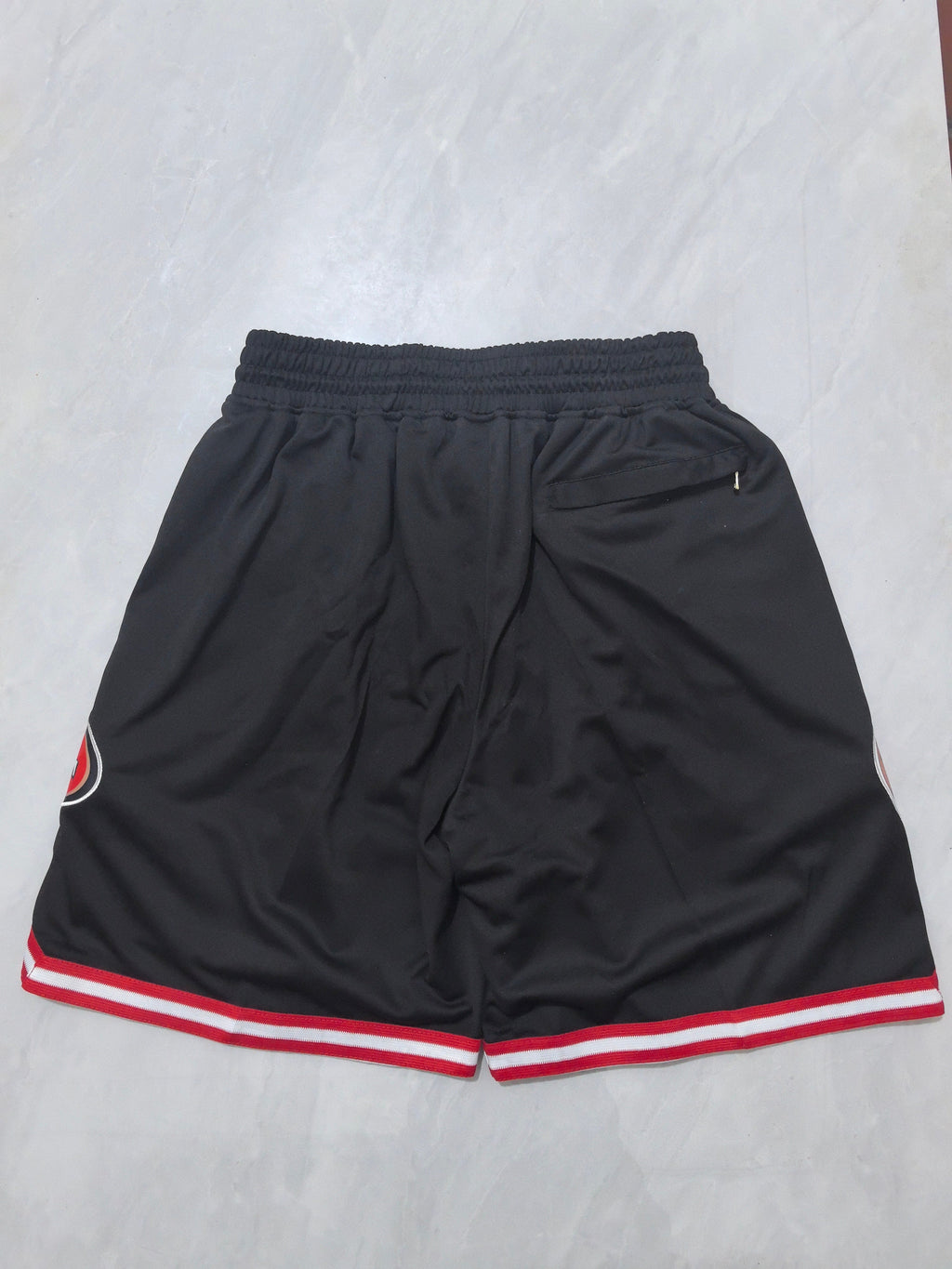 San Francisco 49ers Black Pocket Shorts