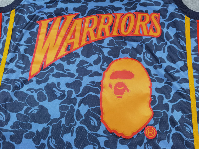 Golden State Warriors BAPE #93 Throwback Jersey - Embroidered