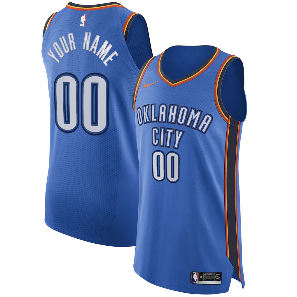 Custom Oklahoma City Thunder Player Edition Jersey