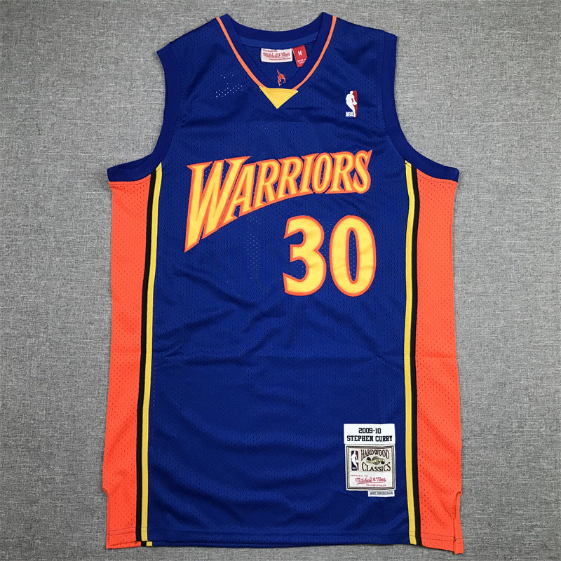 Golden State Warriors Stephen Curry #30 2009-10 Throwback - Embroidered