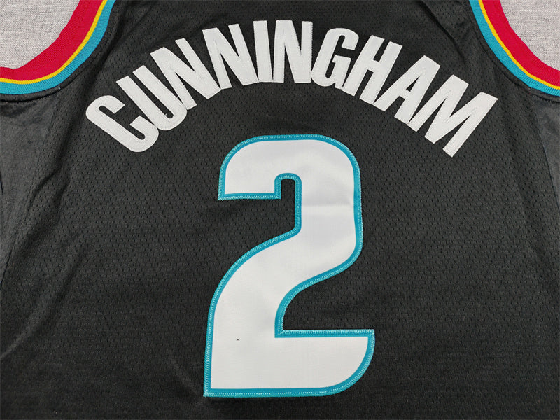 Detroit Pistons Cade Cunningham #2 2026 City Edition Swingman – Embroidered Jersey