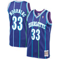Men's Charlotte Hornets Alonzo Mourning Mitchell & Ness Purple 1994/95 Hardwood Classics Swingman Jersey