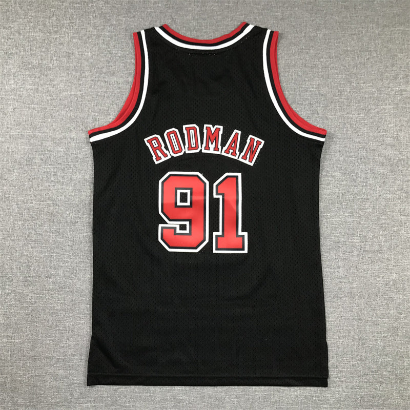 Youth Dennis Rodman Chicago Bulls #91 Embroidered Jersey