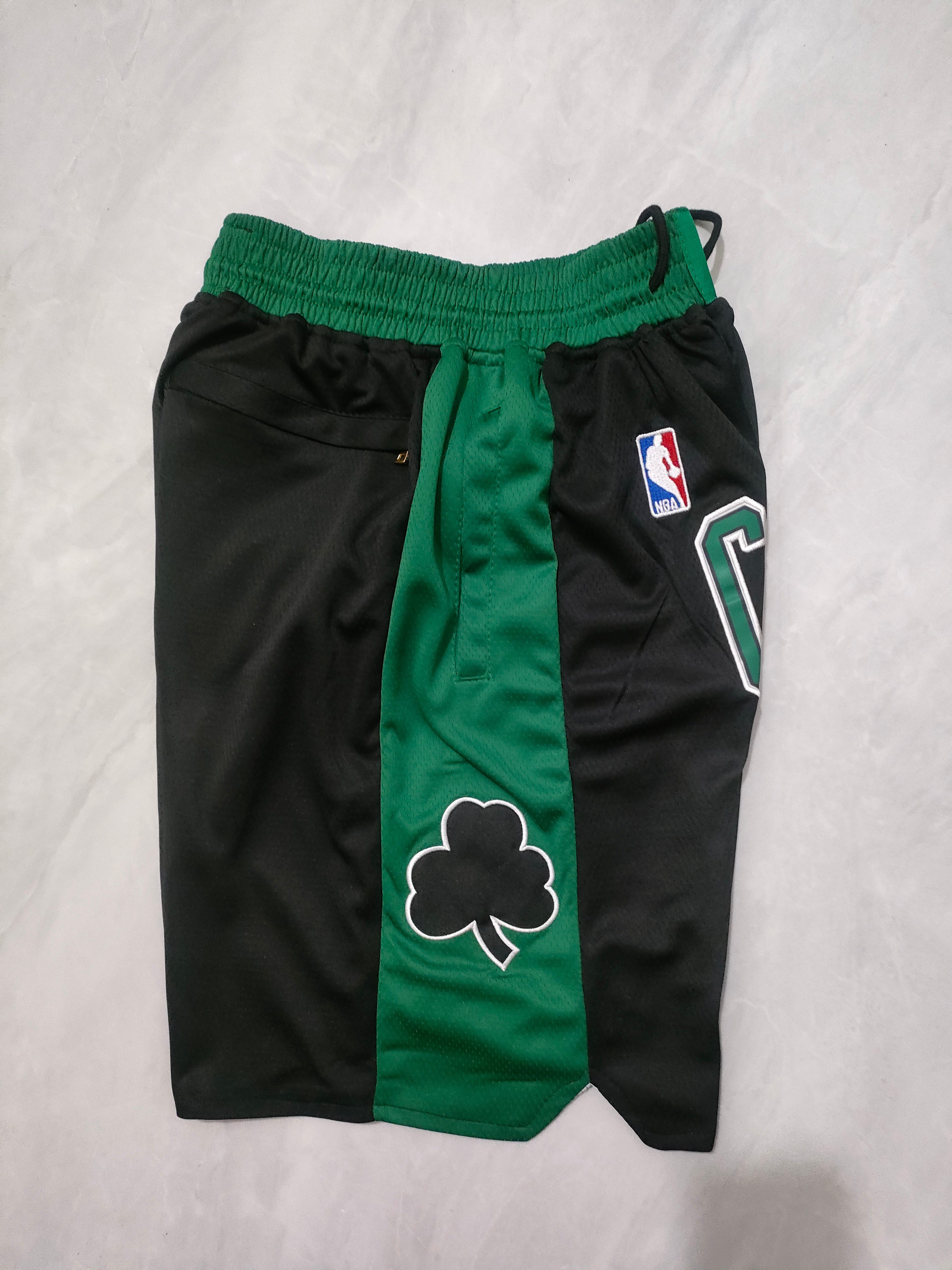 Boston Celtics Black City Edition Pocket Shorts