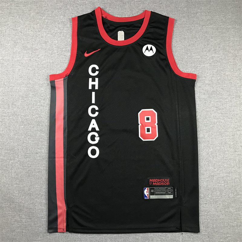 Chicago Bulls Zach LaVine #8 2024 City Edition Swingman Jersey – Embroidered