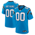 Custom Carolina Panthers Blue Game Jersey