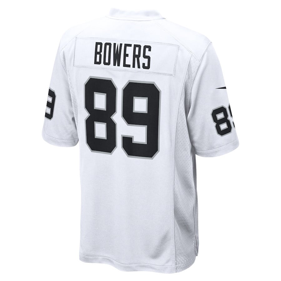 Brock Bowers 89 Las Vegas Raiders Game Men Jersey - White