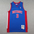 Detroit Pistons Ben Wallace #3 City Edition Swingman Jersey — Embroidered