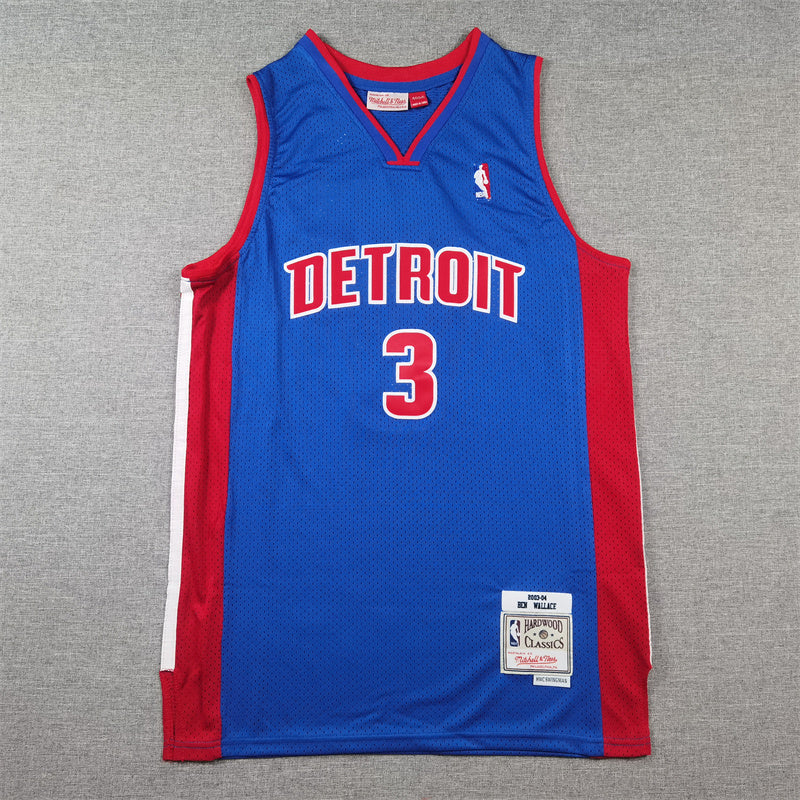 Detroit Pistons Ben Wallace #3 City Edition Swingman Jersey — Embroidered