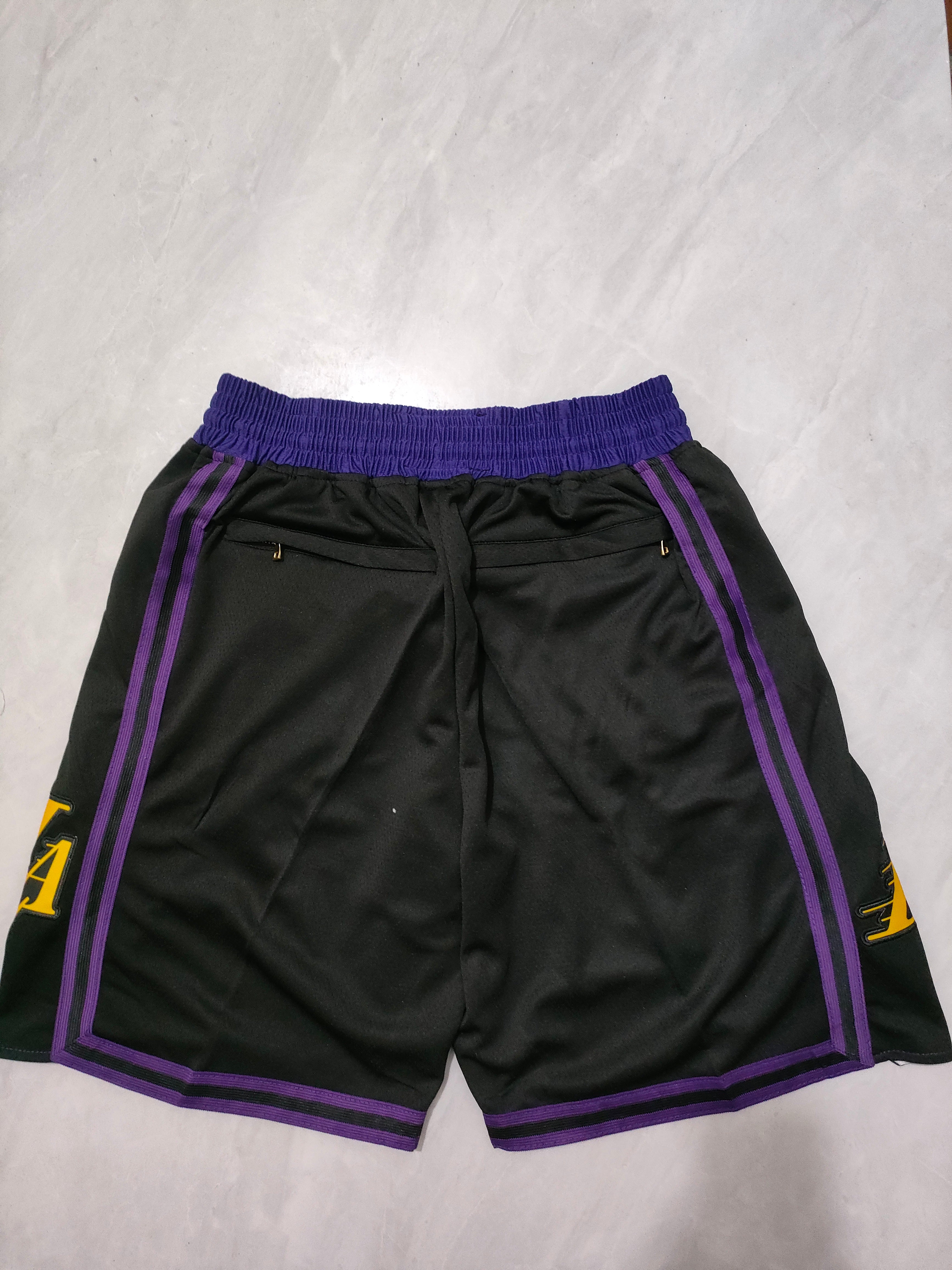 Los Angeles Lakers 2024 Black City Edition Pocket Shorts