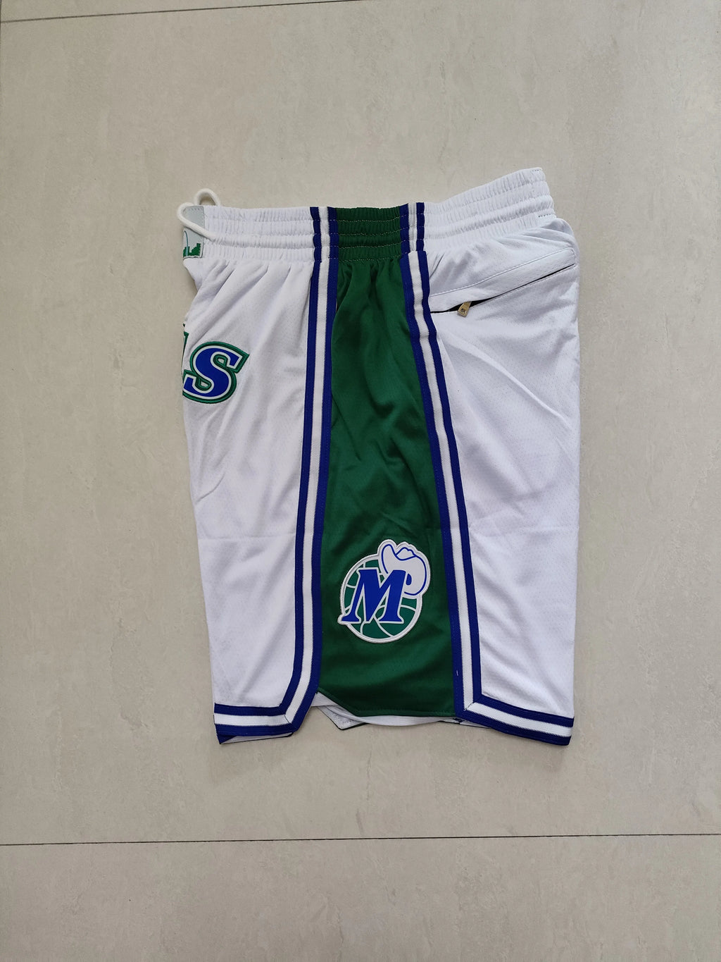 Dallas Mavericks White Pocket Pants