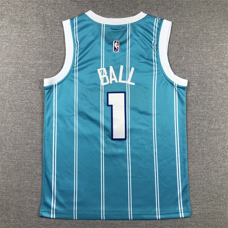 Youth LaMelo Ball Charlotte Hornets #1 Embroidered Jersey