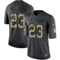 Nike Bills #23 Aaron Williams Black Men's Stitched NFL Limited 2016 Salute To Service Jersey