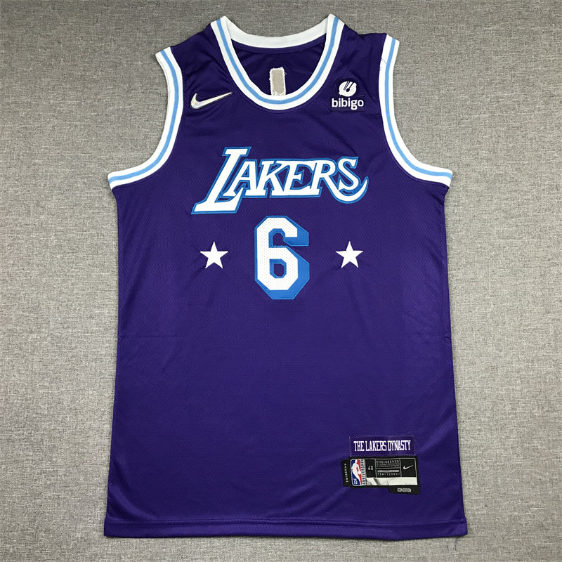Lebron James  #6 Los Angeles Lakers 2022 City Edition Swingman Jersey - Embroidered