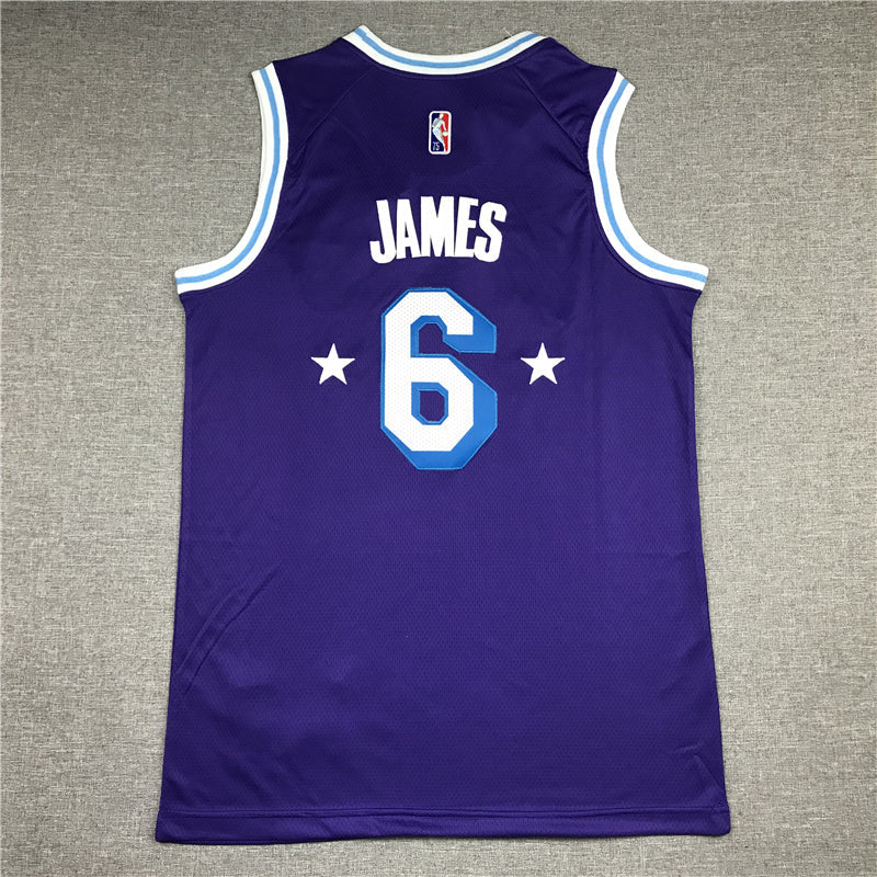 Lebron James  #6 Los Angeles Lakers 2022 City Edition Swingman Jersey - Embroidered