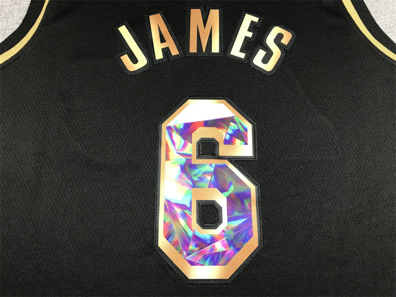 Lebron James  #6 Los Angeles Lakers City Edition Swingman Jersey - Embroidered