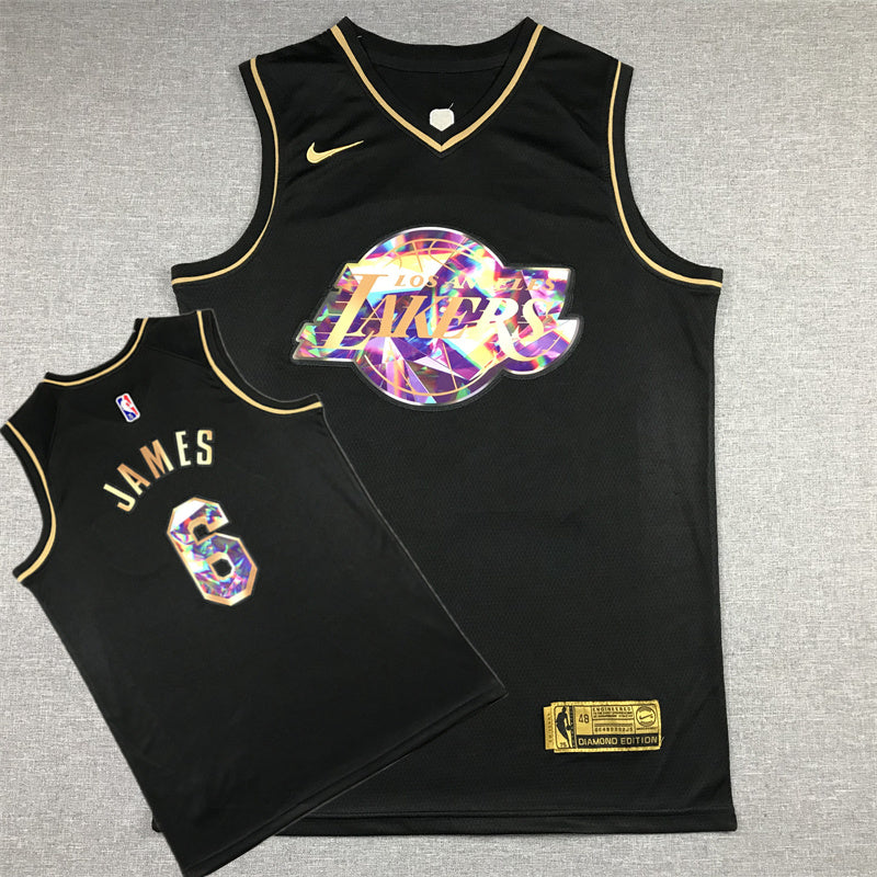 Lebron James  #6 Los Angeles Lakers City Edition Swingman Jersey - Embroidered