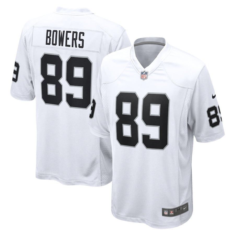 Brock Bowers 89 Las Vegas Raiders Game Men Jersey - White