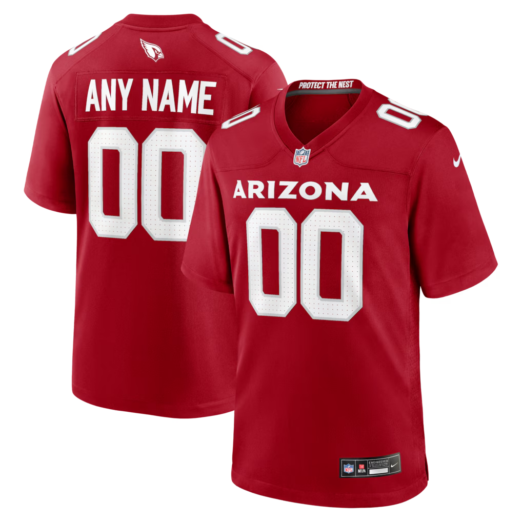 Custom Arizona Cardinals Red Game Jersey