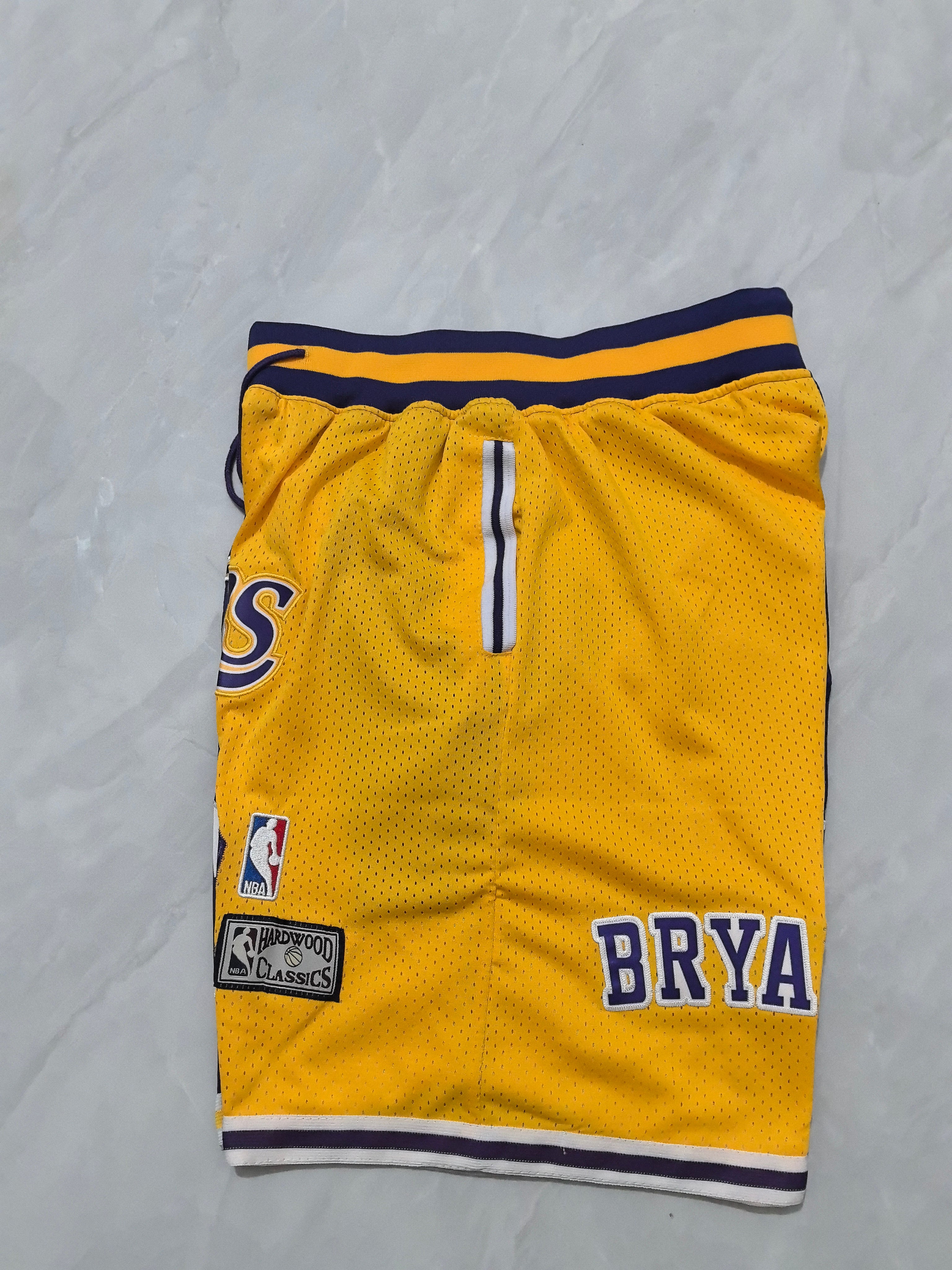 Los Angeles Lakers Retro Patchwork Pocket Shorts