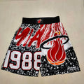 Miami Heat MitchellNessMN Team Logo Pants