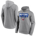 Men's New York Islanders  Branded Gain Ground Hoodie - Sports Grey
