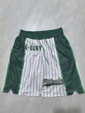 Movie Version White Striped Pocket Shorts