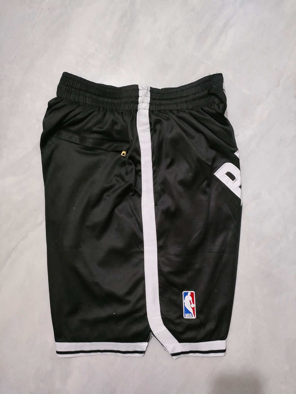 Brooklyn Nets Black Regular Pocket Shorts