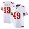 The Faithful #49 San Francisco 49ers White 2025 Rivalries Collection Game Limited Jersey