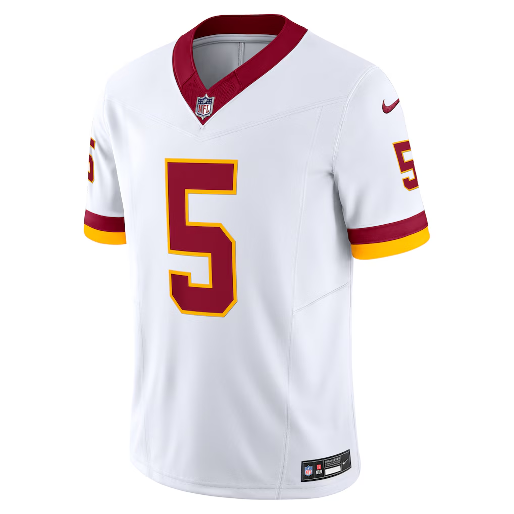 Jayden Daniels #5 Washington Commanders Vapor F.U.S.E. Limited White Jersey