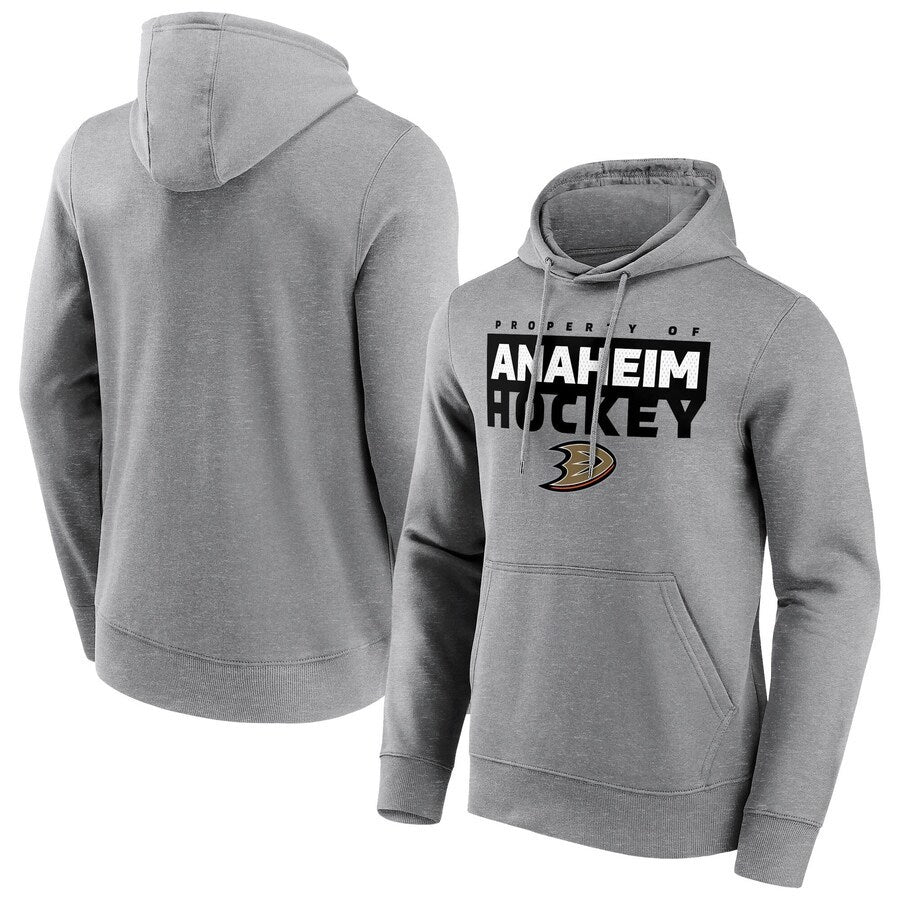 Men's Anaheim DucksBranded Gain Ground Hoodie - Sports Grey