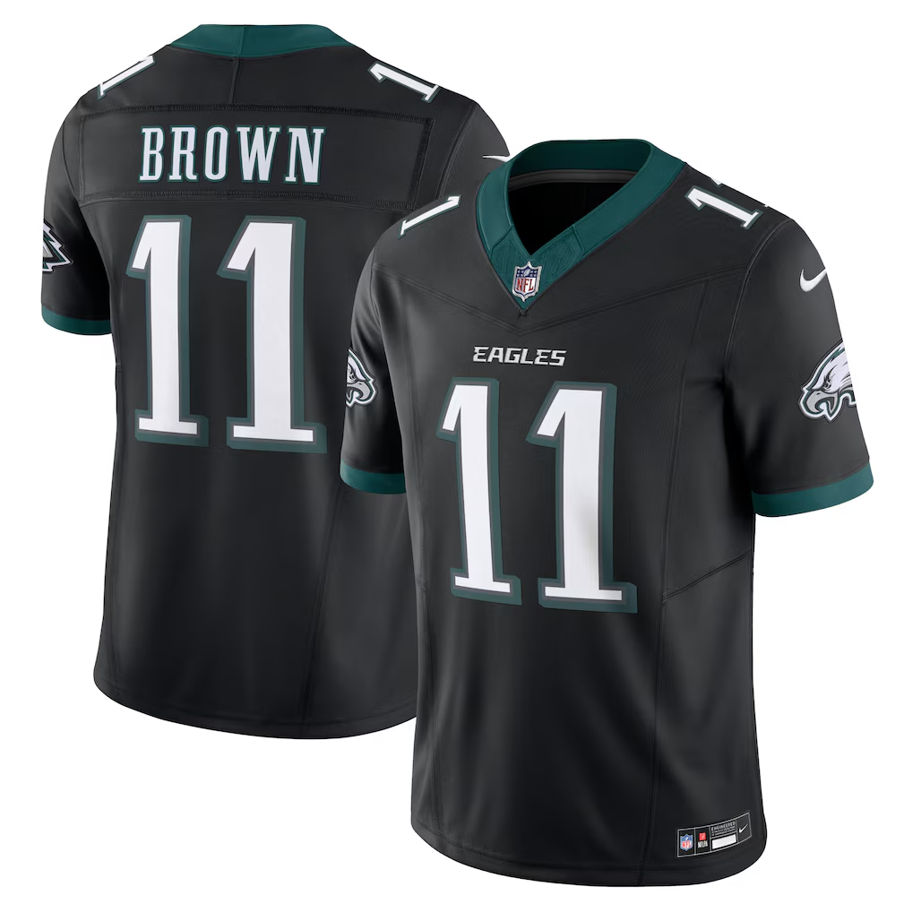 A.J. Brown #11 Philadelphia Eagles Black Vapor F.U.S.E. Limited Jersey