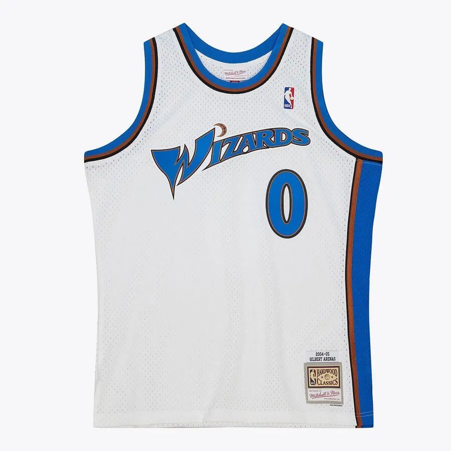 Men's Gilbert Arenas White Washington Wizards 2004/05 Jersey