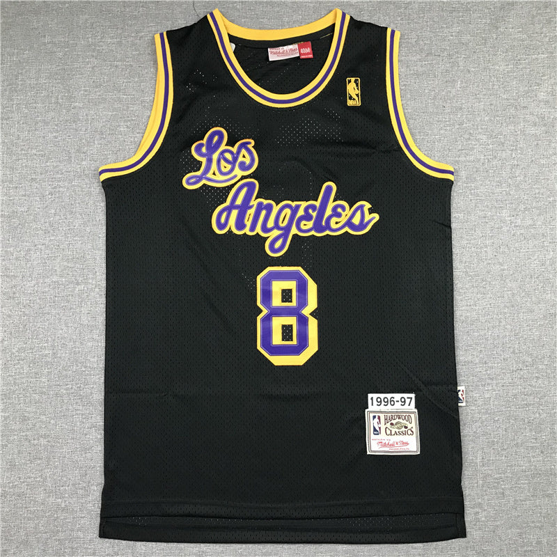 Kobe Bryant #8 Los Angeles Lakers 1996-97 Throwback Embroidered Jersey