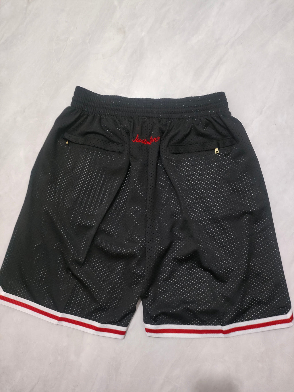Chicago Bulls Black Retro Pocket Shorts