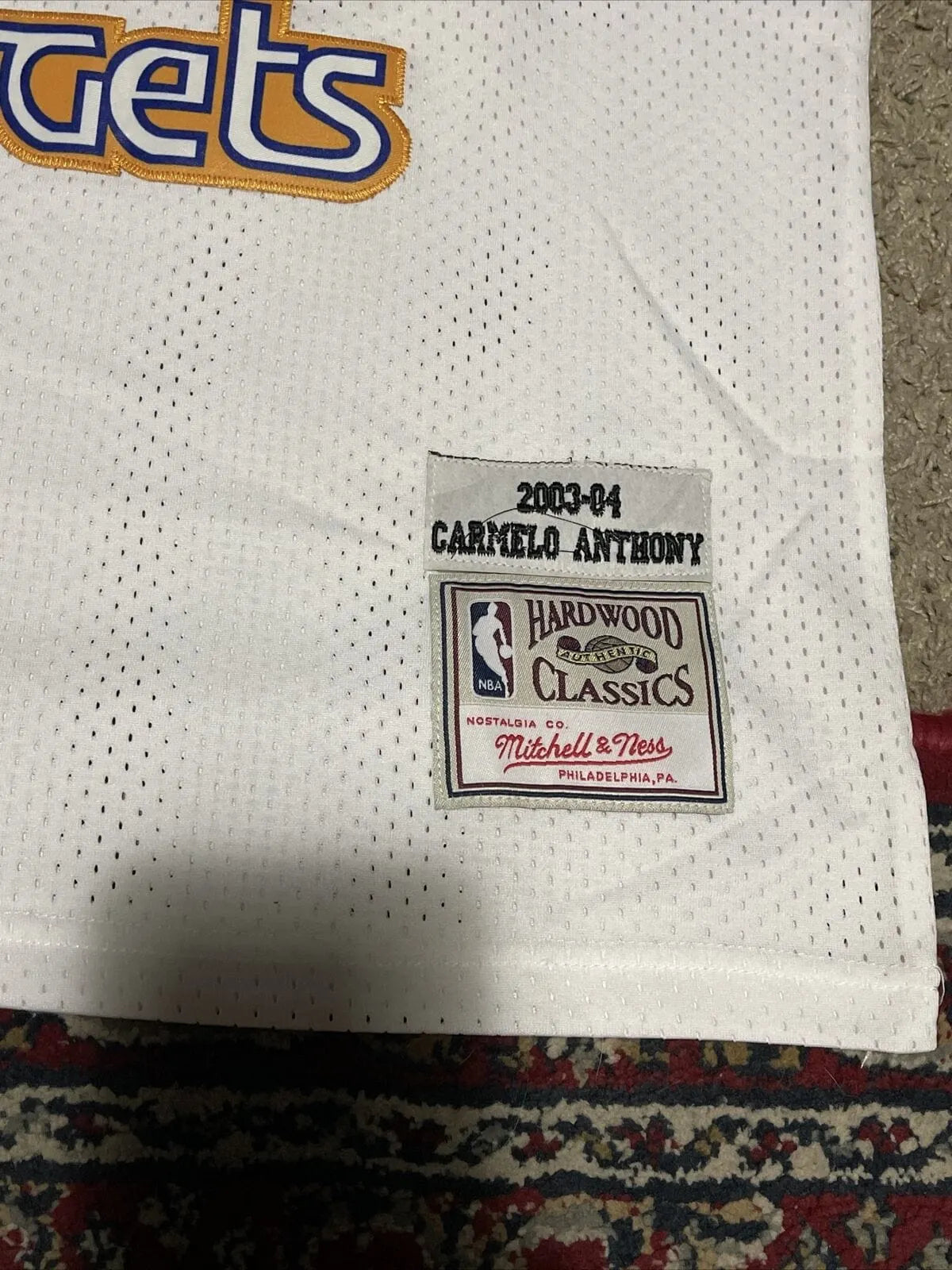 Carmelo Anthony Denver Nuggets Throwback Jersey-