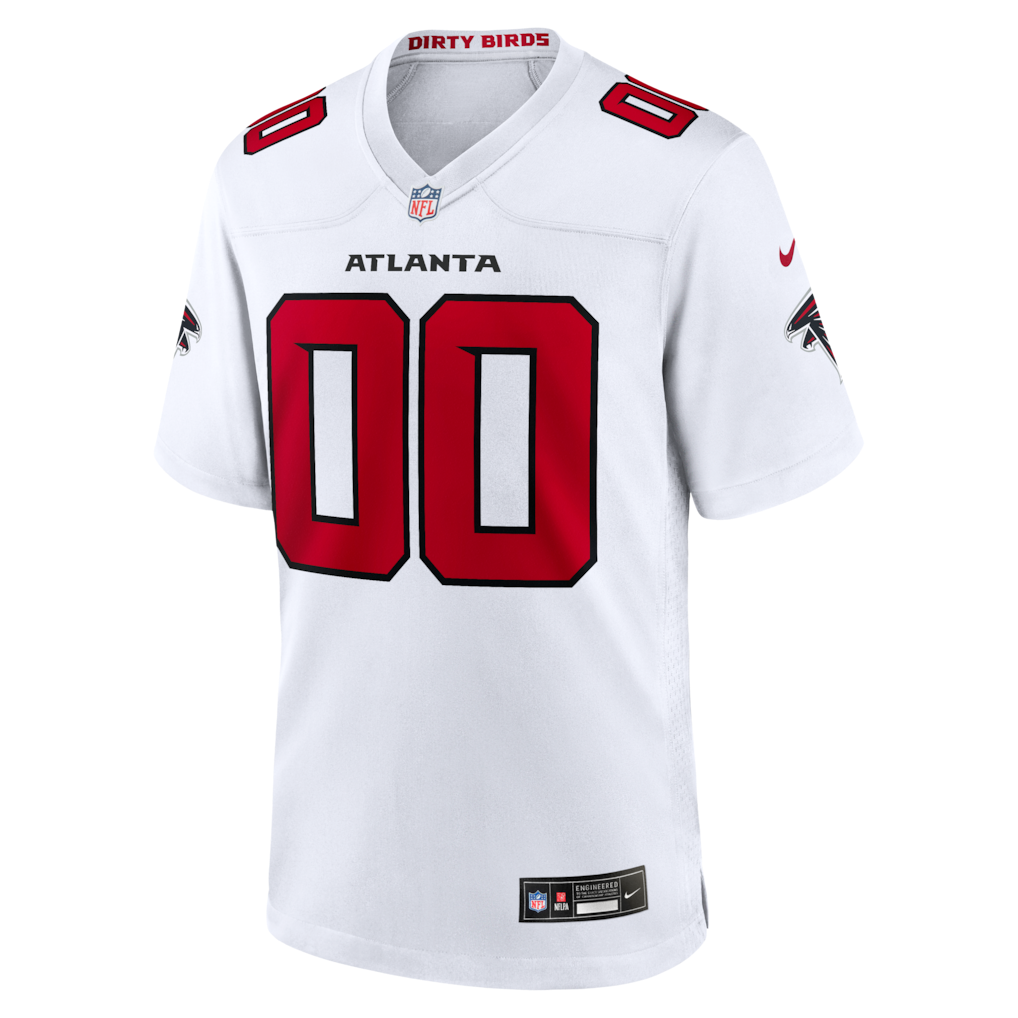Custom Atlanta Falcons White Game Jersey