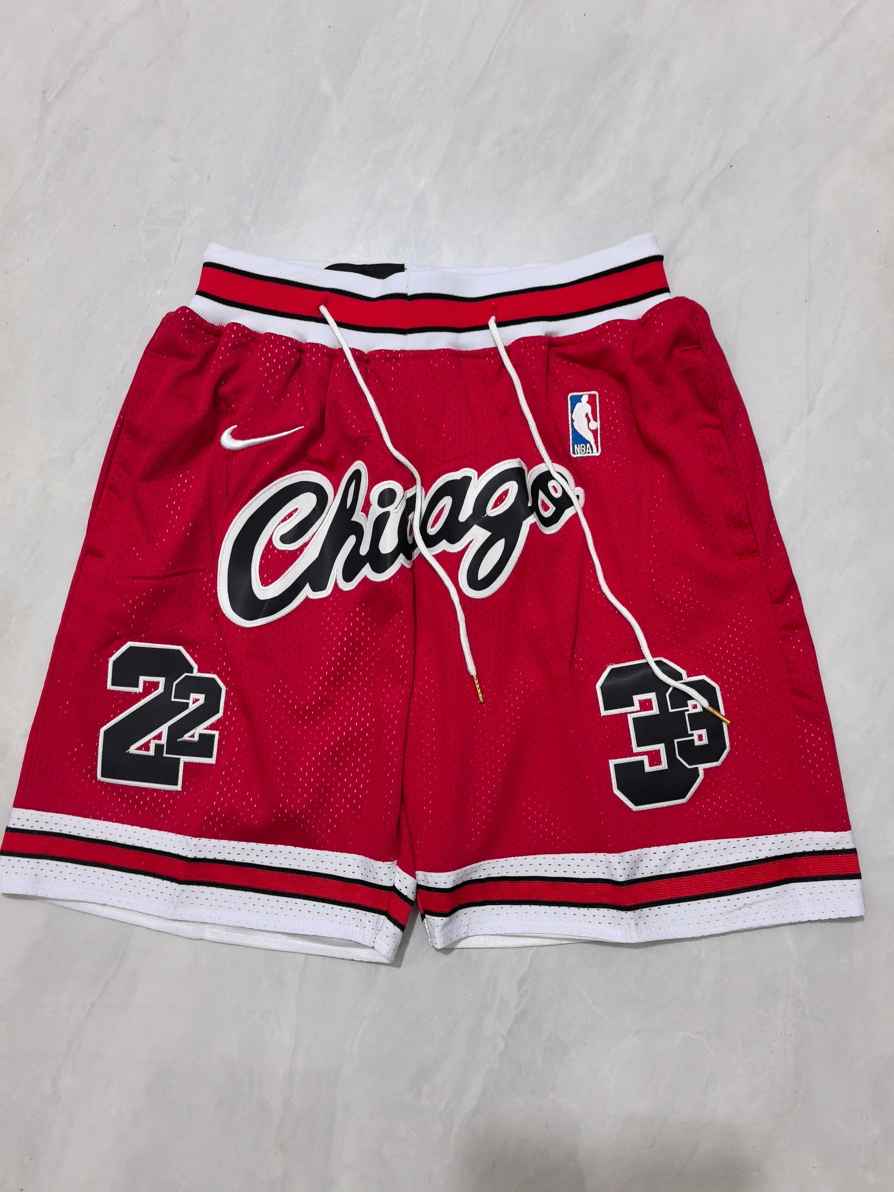 Chicago Bulls Red Retro Pocket Shorts