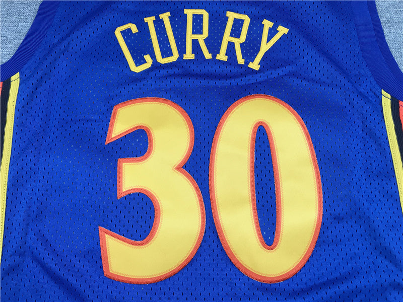 Golden State Warriors Stephen Curry #30 2009-10 Throwback - Embroidered
