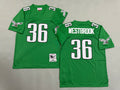 Mens Brian Westbrook#36 Philadelphia Eagles Vintage Throwback Jersey