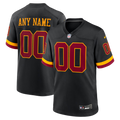 Custom Washington Commanders Black Game Jersey