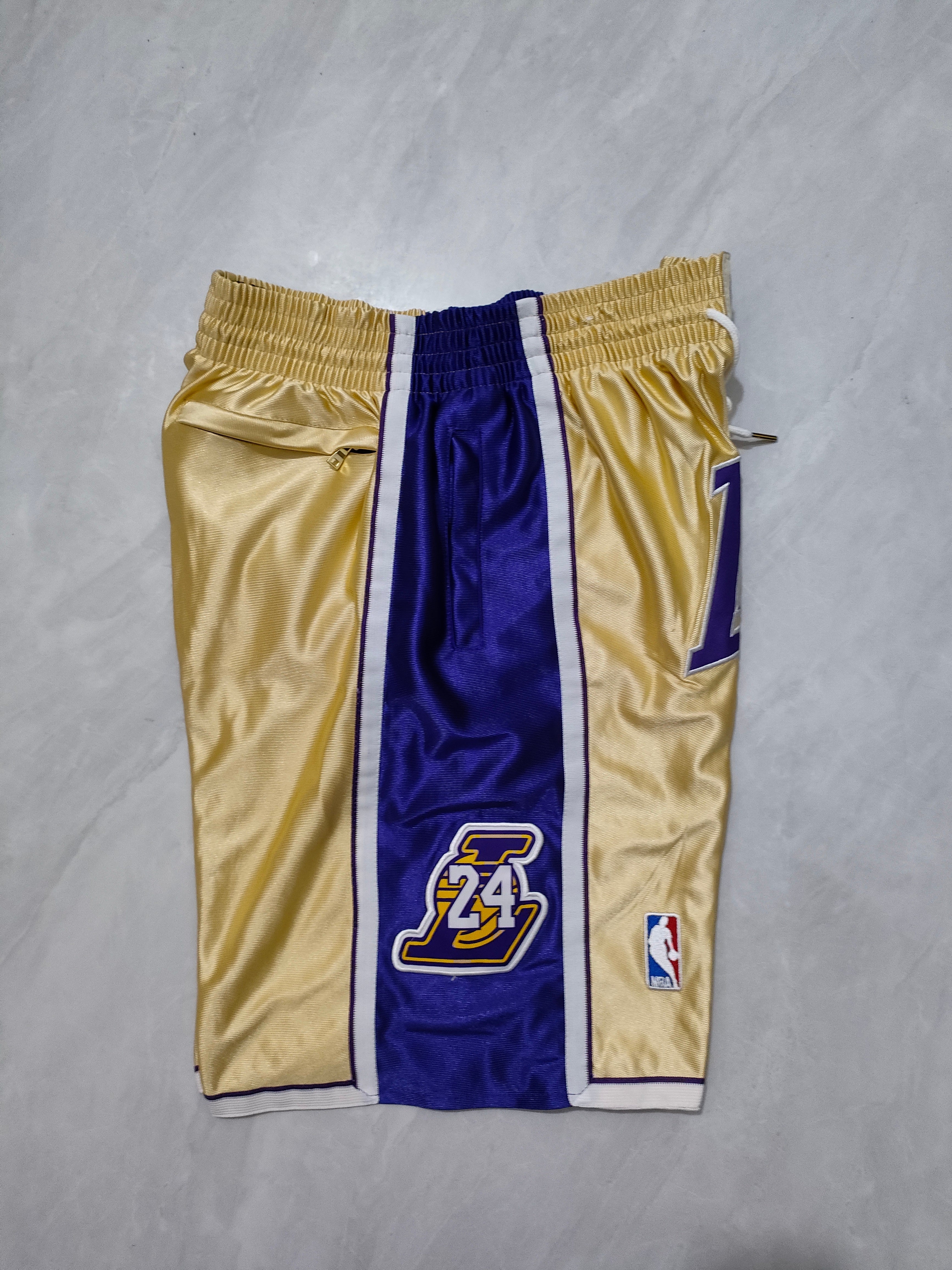 Los Angeles Lakers Kobe Hall of Fame Gold Pocket Shorts