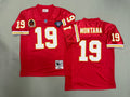 Mens Joe Montana#19 Kansas City Chiefs Vintage Throwback Jersey